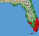 Distribution of the Caribbean fruit fly, Anastrepha suspensa (Loew), in Florida
