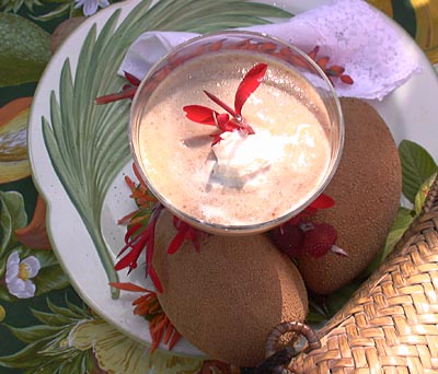 Credit: Lynda LaRocca Frozen Mamey Sapote Mousse