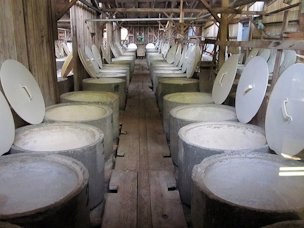 Credit: Uzma Gamal, Wikimedia Commons An olive vat room used for curing at Graber Olive House.