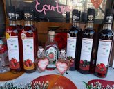 Christmas market 2015 Erzsébet Square. Mid. Strawberry wines. - Budapest District V., Hungary